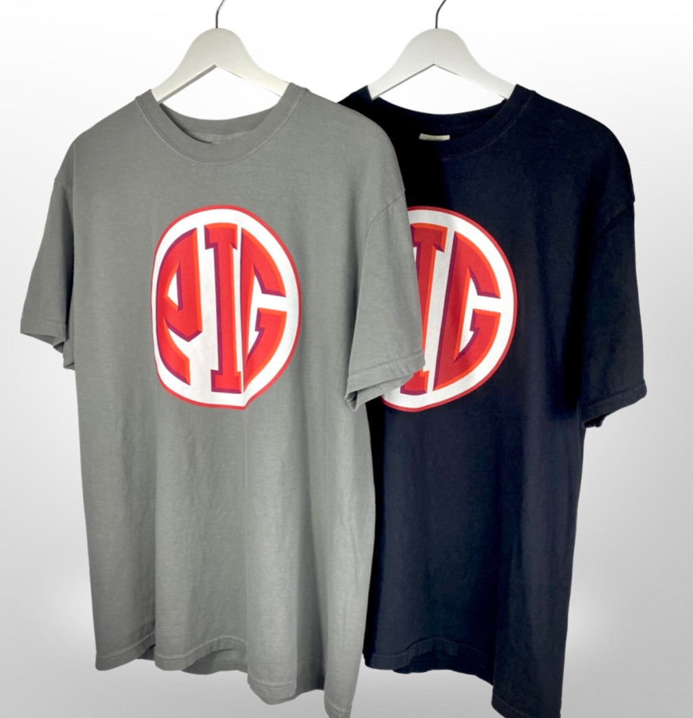 Circle PIG logo Tee - Black
