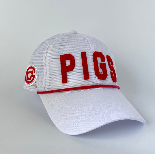 PIGS Wrap around Mesh- White Curved