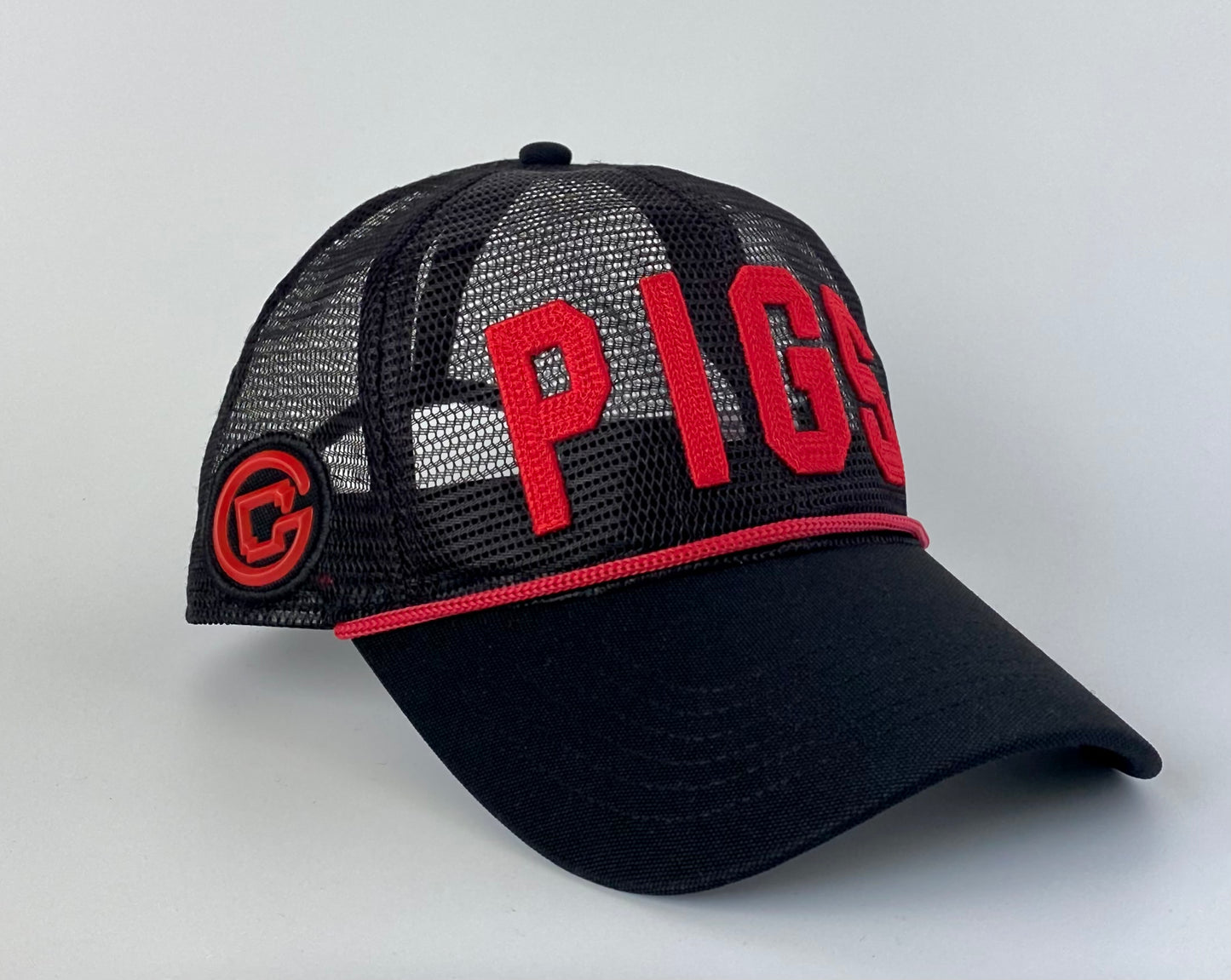 PIGS Wrap around Mesh- BLACK Curved