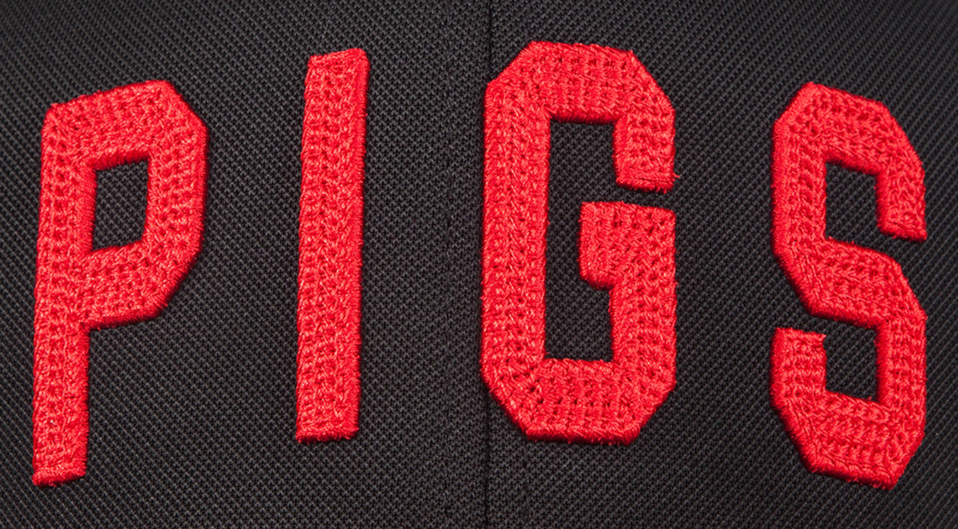 "OG" PIGS - Black - Snapback - Curved Bill of