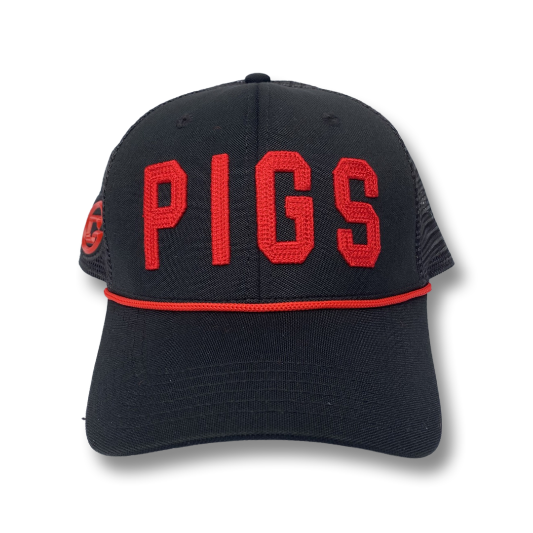 PIGS 2.0 Mesh- BLACK Curved