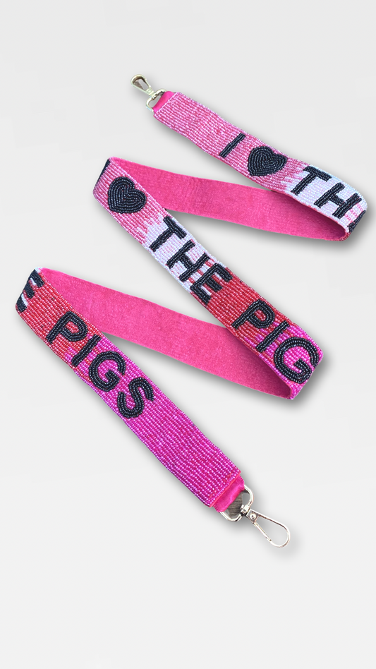 I 🖤 THE PIGS Beaded Strap