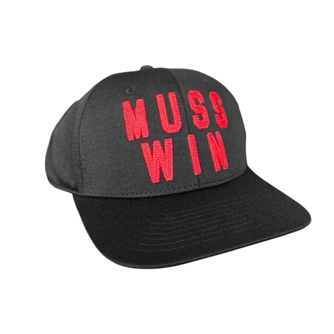 MUSS WIN- Black - Snapback - Flat Bill