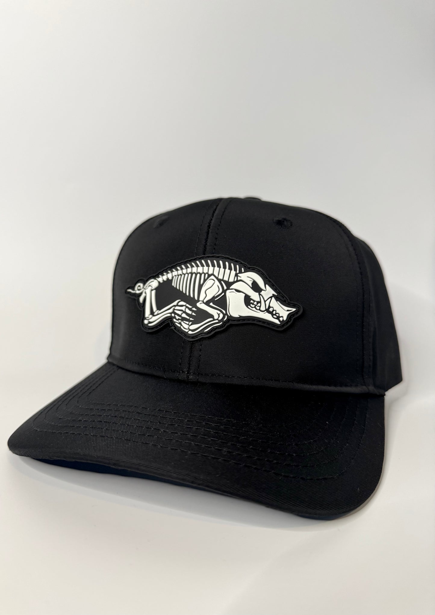 Skelly Pig - BLACK- Curved Bill