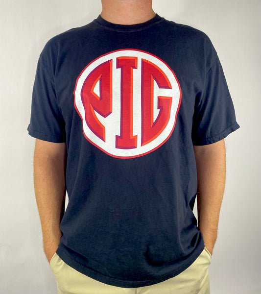 Circle PIG logo Tee - Black