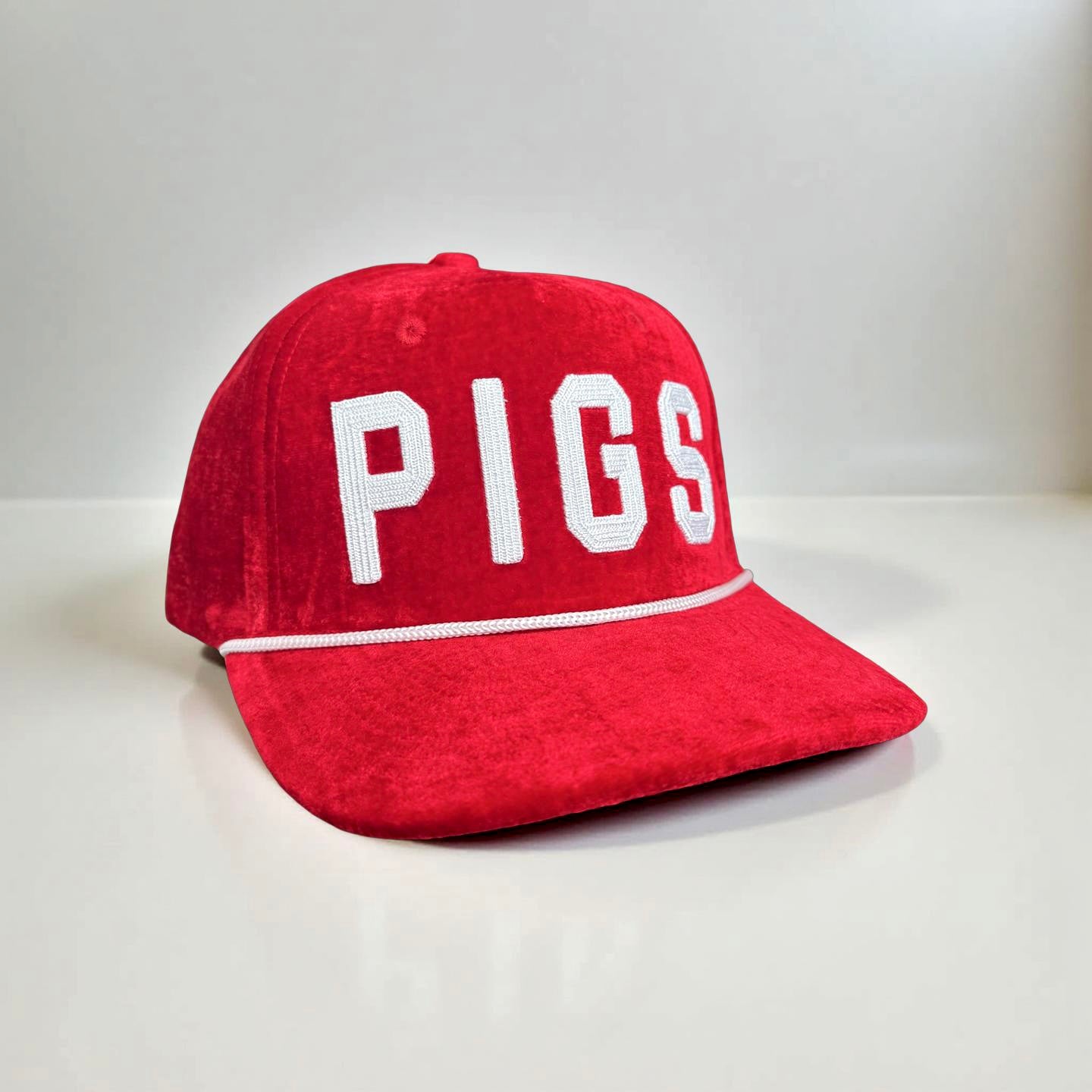 Lux PIGS - RED - Flat Bill