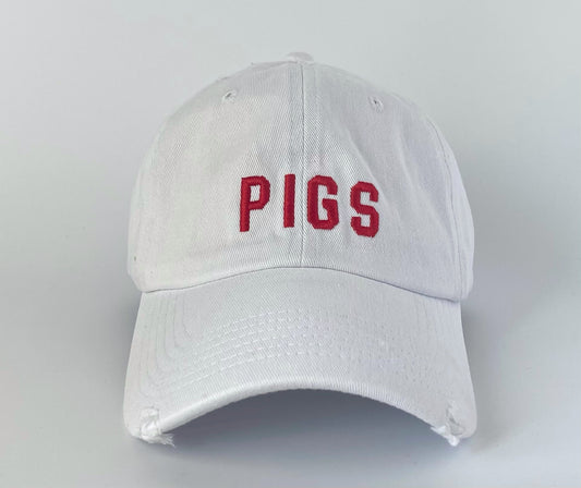 PIGS - WHITE - Dad Hat