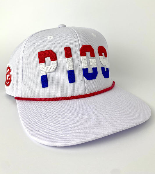 Red White and PIGS - Snapback - Flat Bill