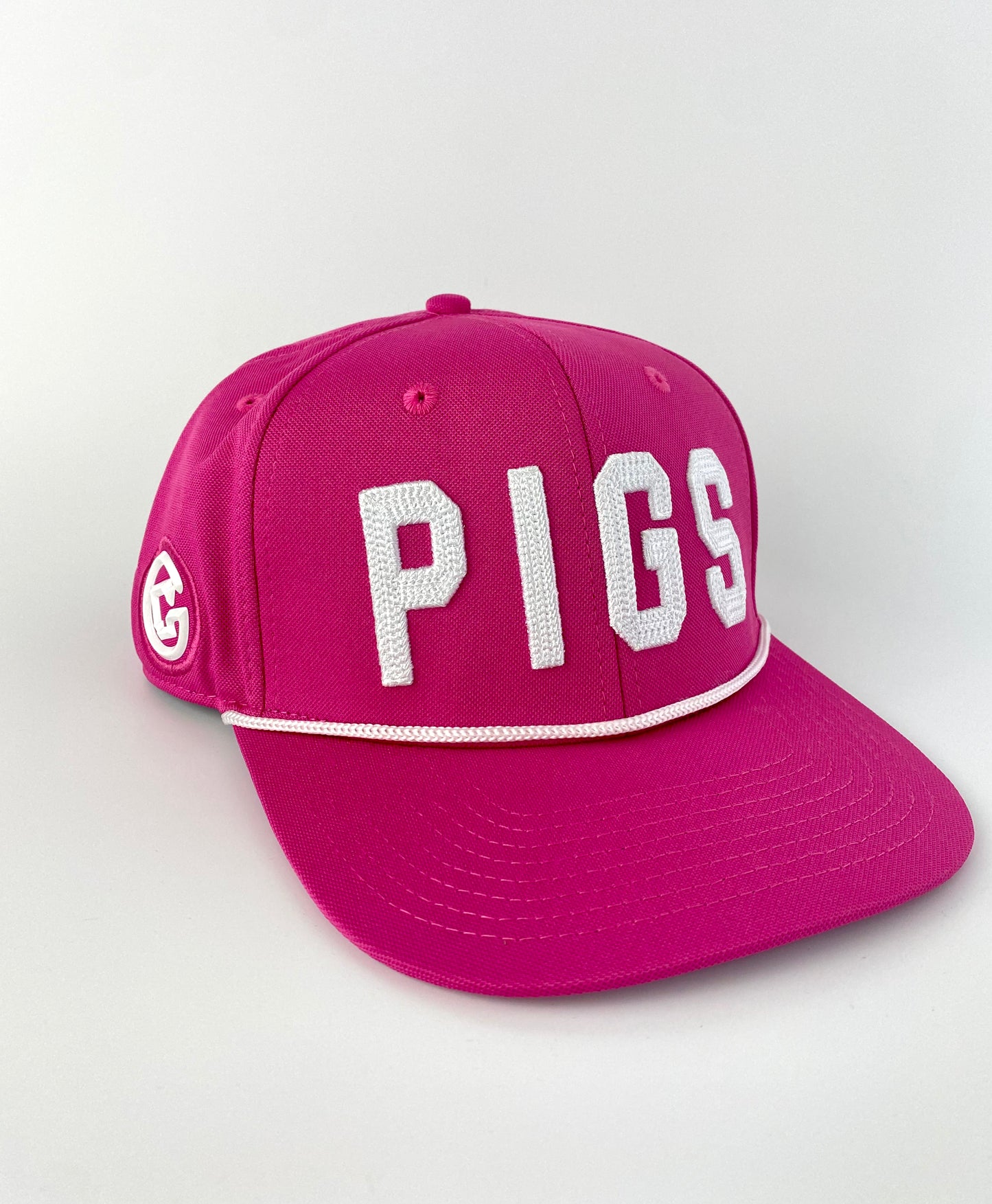 "OG" PIGS -Bubblegum with White - Snapback - Flat Bill