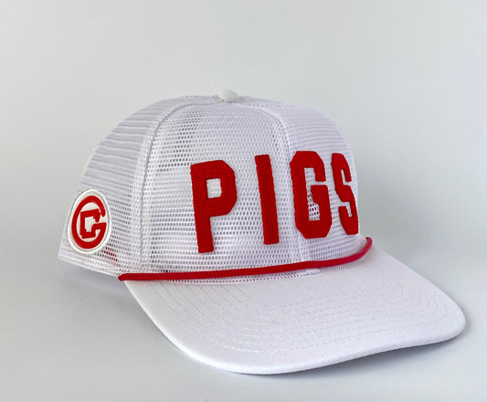 PIGS Wrap around Mesh- White Flat