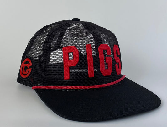 PIGS Wrap around Mesh- BLACK Flat