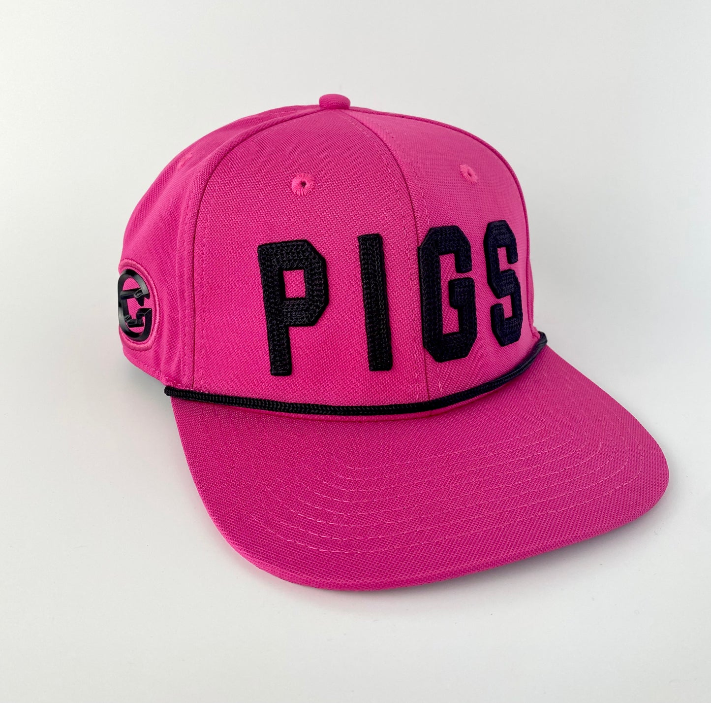"OG" PIGS -Bubblegum with Black - Snapback - Flat Bill