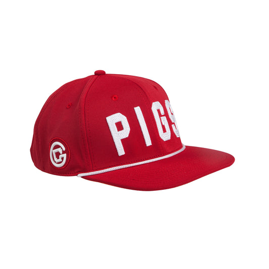 "OG" PIGS - Red - Snapback - Flat Bill