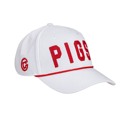 "OG" PIGS - White - Snapback - Curved Bill