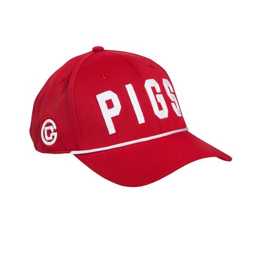 "OG" PIGS - Red - Snapback - Curved Bill