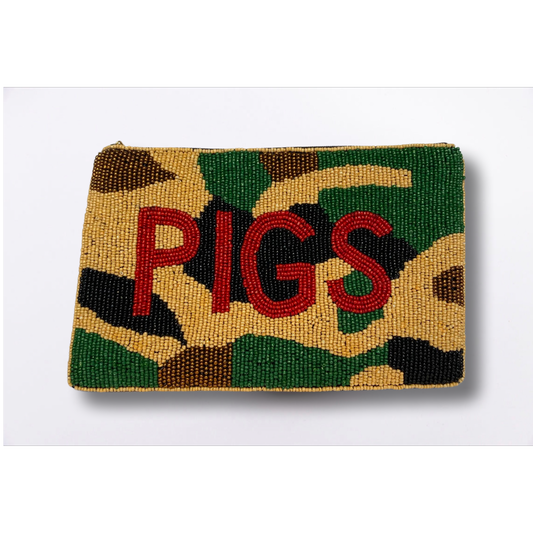 Camo Beaded Bag