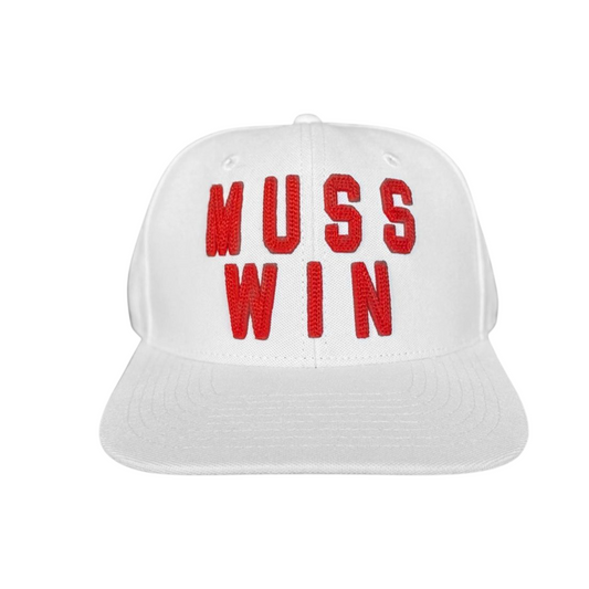 MUSS WIN- White - Snapback - Flat Bill