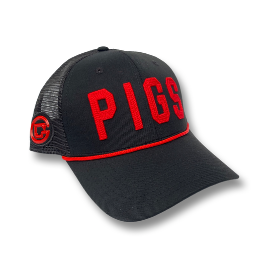 PIGS 2.0 Mesh- BLACK Curved