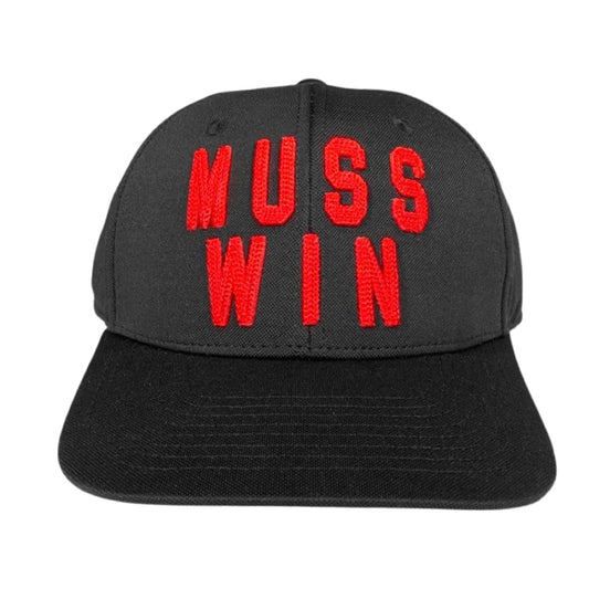MUSS WIN- Black - Snapback - Flat Bill