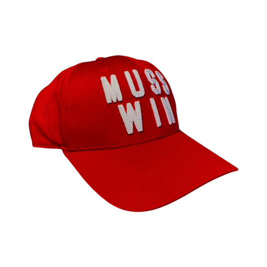 MUSS WIN- Red - Snapback - Curved Bill