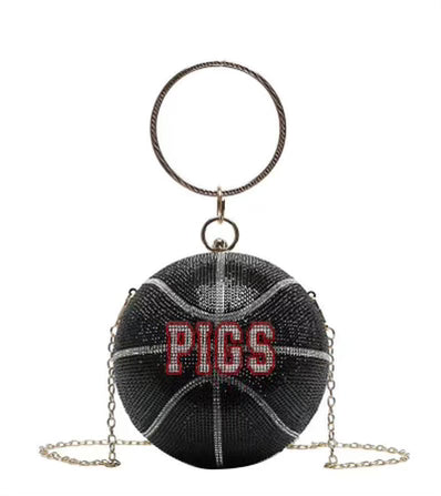 Black basketball purse outlet