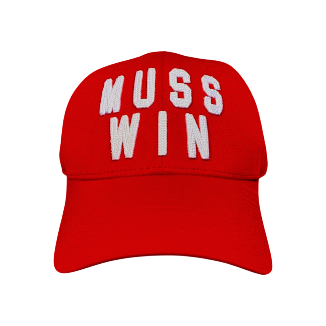 MUSS WIN- Red - Snapback - Curved Bill